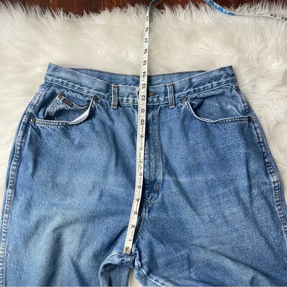 Vintage Chic Jeans Straight Leg High Rise Mom 100% cotton